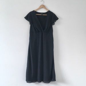 Lane Bryant Polka Dot Midi Dress